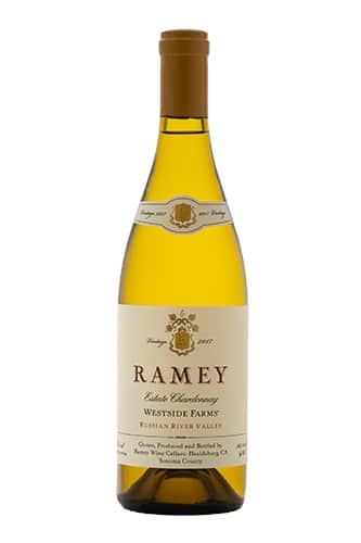Bottle of Ramey chardonnay - lot for SCWA