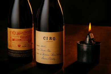 Two bottles of CIRQ wines - lot for SCWA