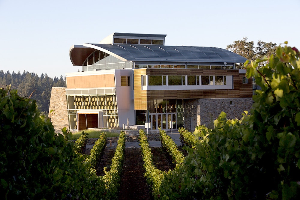Williams Selyem winery exterior in daytime - lot for SCWA