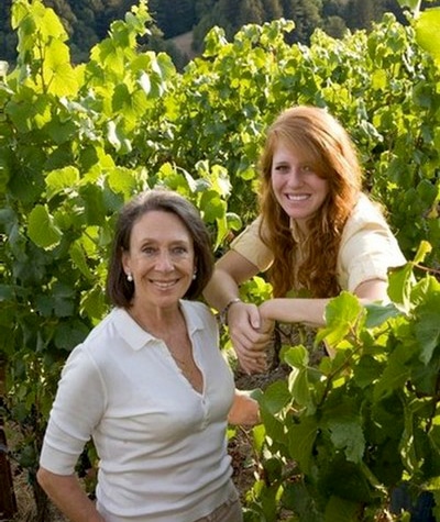 Marimar & Cristina Torres in a vineyard
