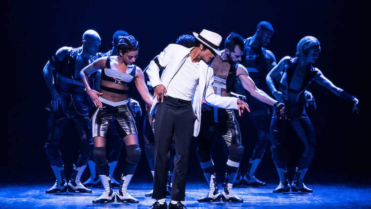 Michael Jackson musical stage scene